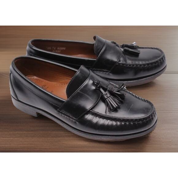 ALLEN EDMONDS STOWE Black Tassel Loafers Shoes Mens Size 11.5 Fast Shipping main image 7